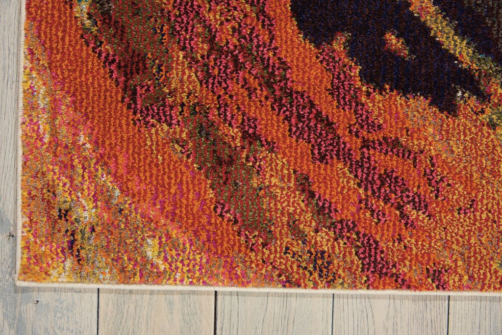 5′ X 7′ Wave Abstract Area Rug