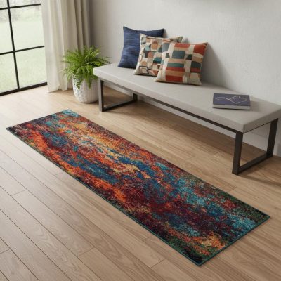 2′ X 6′ Atlantic Abstract Non Skid Runner Rug