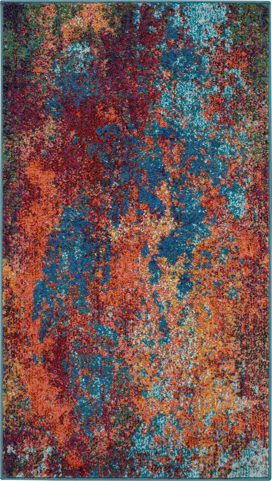 2′ X 4′ Atlantic Abstract Non Skid Area Rug