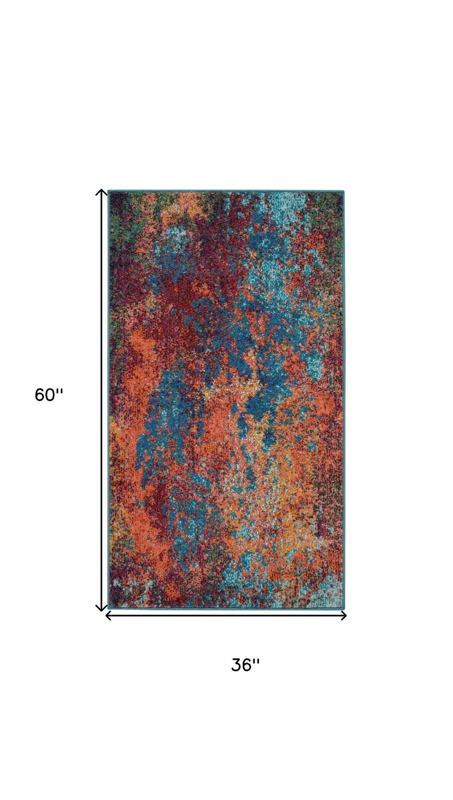 3′ X 5′ Atlantic Abstract Area Rug