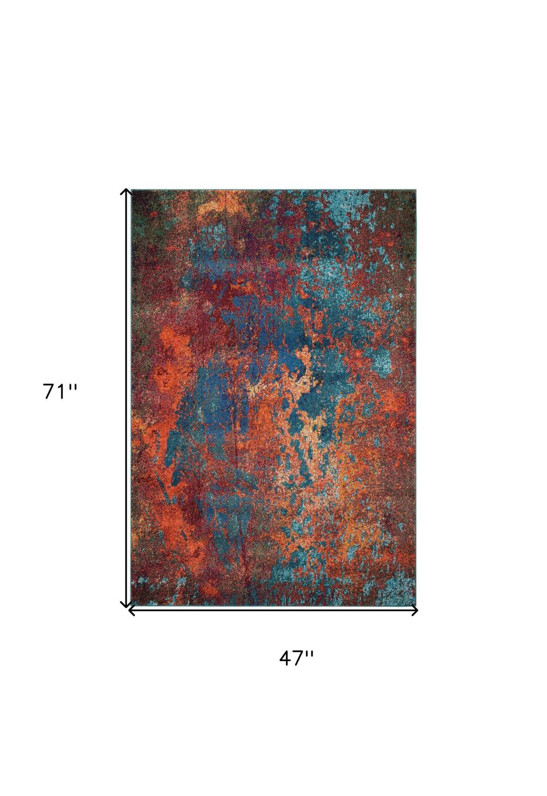 4′ X 6′ Atlantic Abstract Area Rug