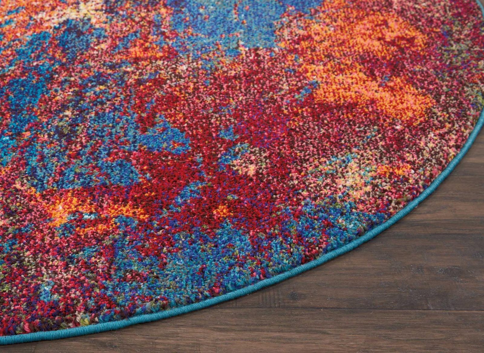 5′ X 5′ Atlantic Abstract Round Rug