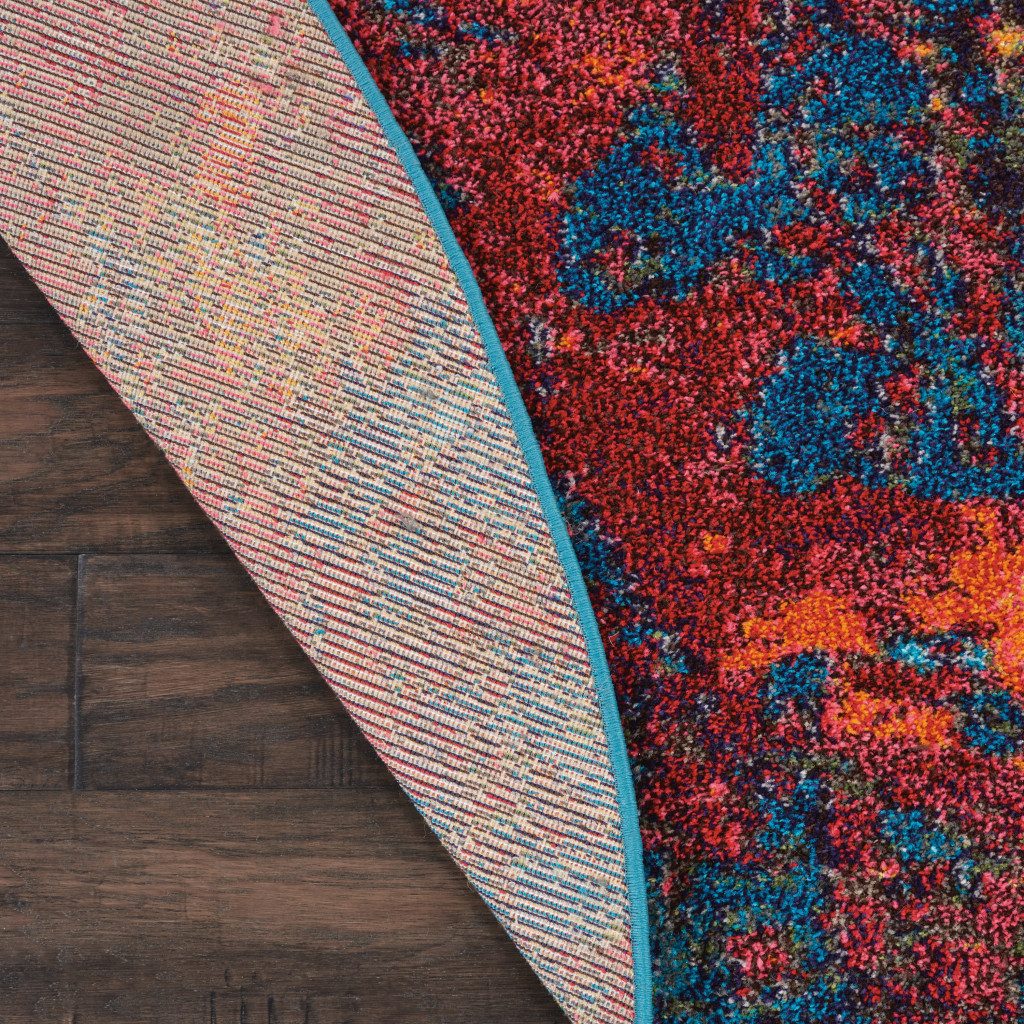 5′ X 5′ Atlantic Abstract Round Rug