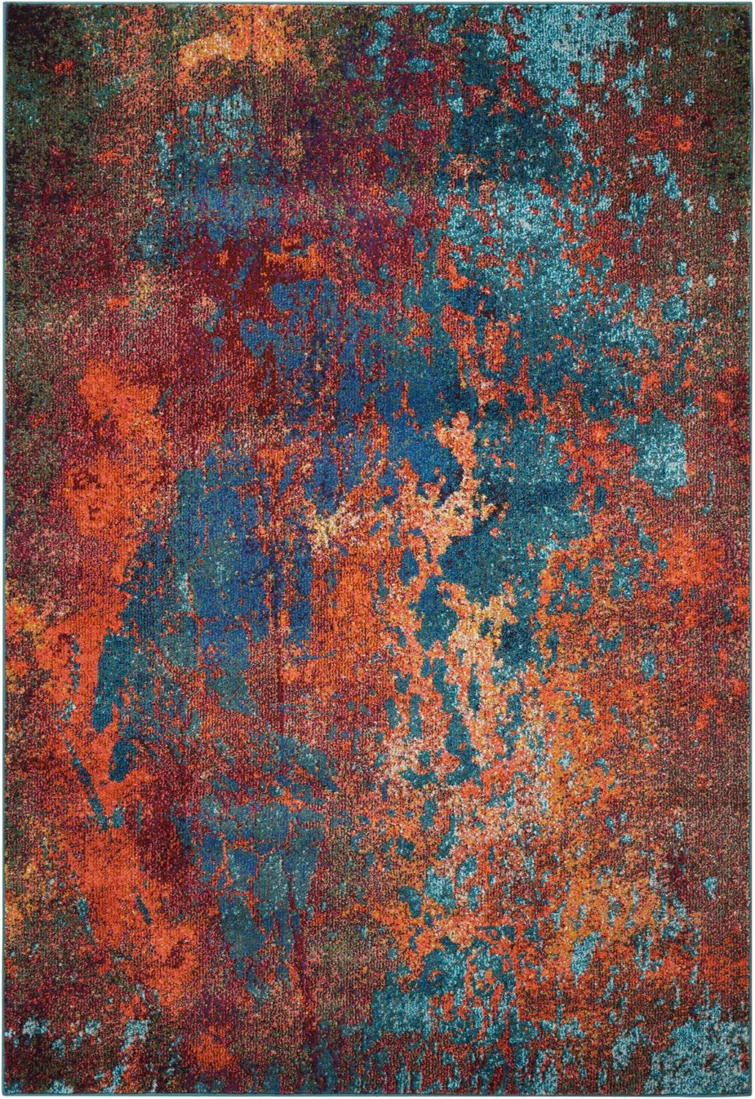 5′ X 7′ Atlantic Abstract Non Skid Area Rug