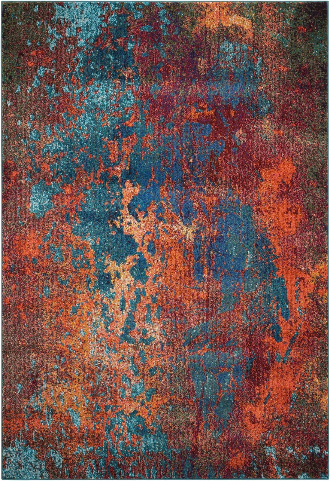 5′ X 7′ Atlantic Abstract Non Skid Area Rug