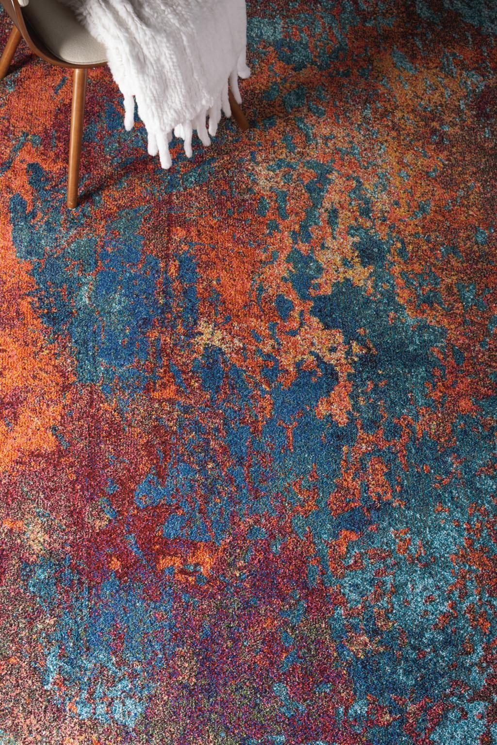 5′ X 7′ Atlantic Abstract Non Skid Area Rug