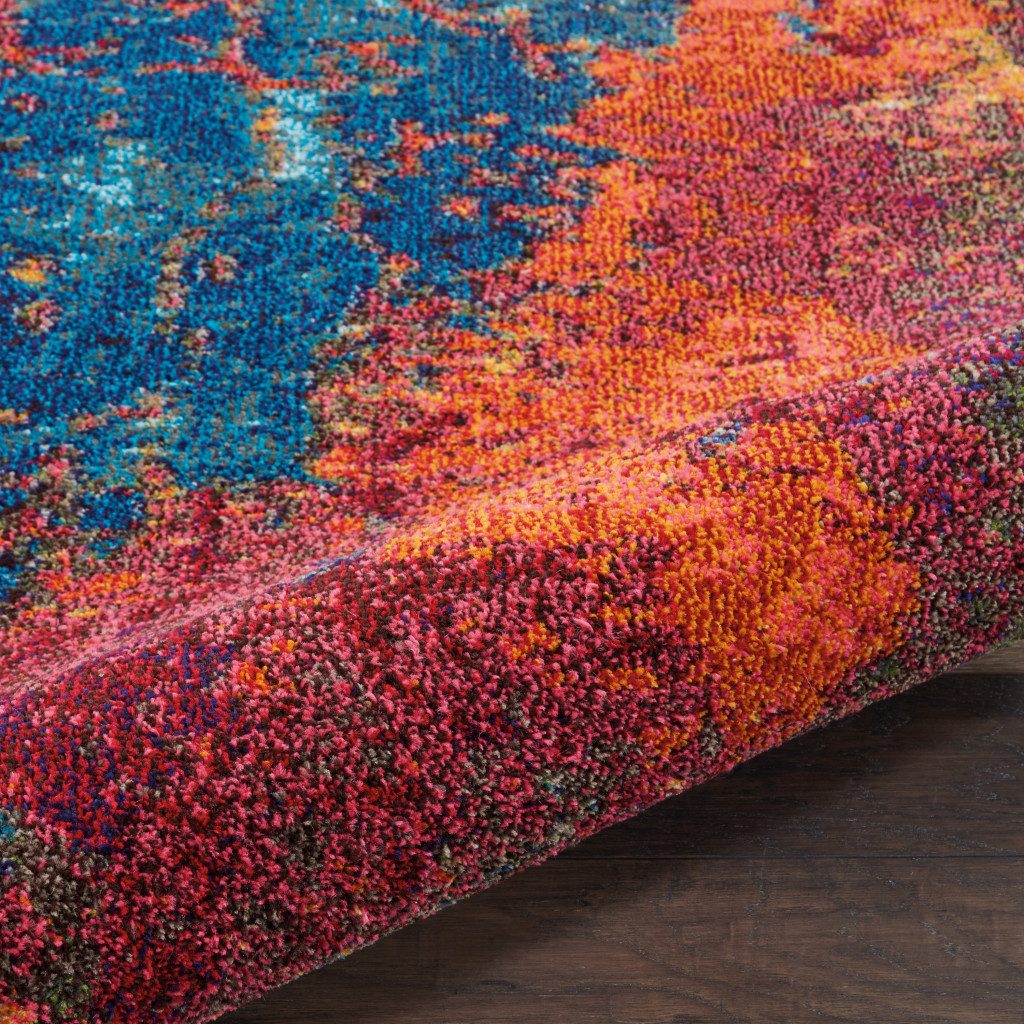 8′ X 8′ Atlantic Abstract Non Skid Round Rug