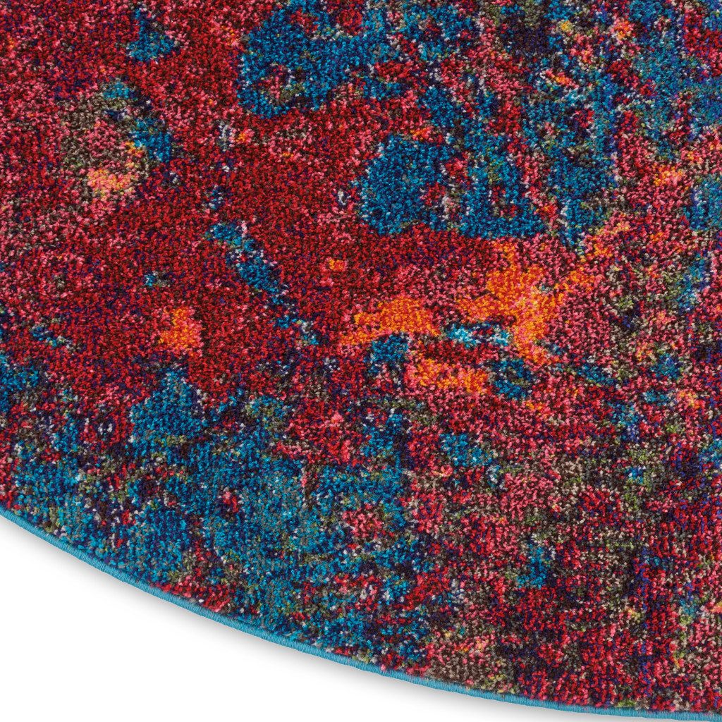 8′ X 8′ Atlantic Abstract Non Skid Round Rug