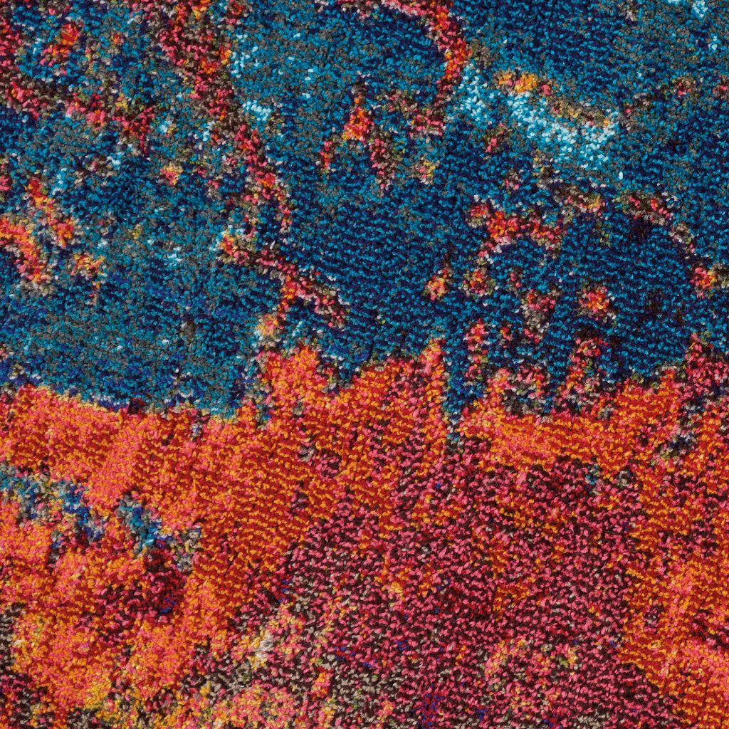8′ X 8′ Atlantic Abstract Non Skid Round Rug