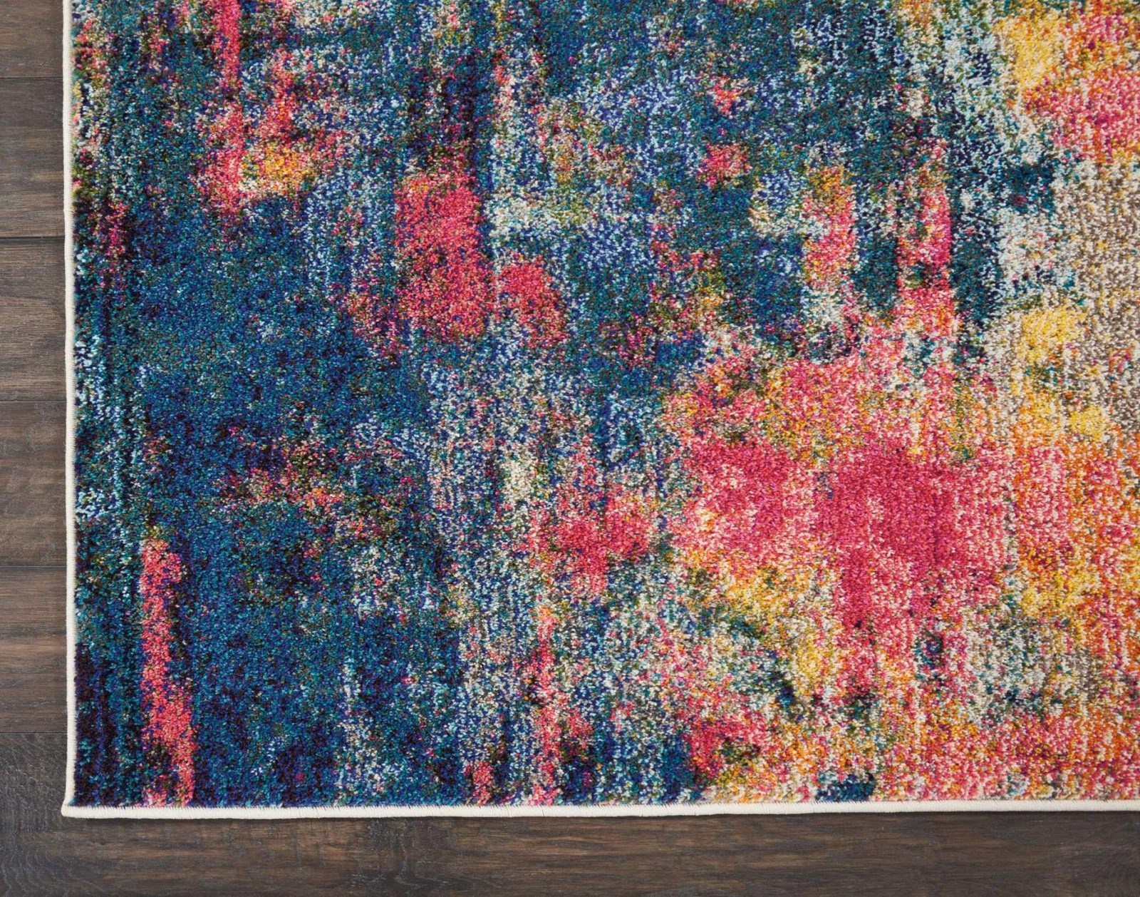4′ X 6′ Blue And Yellow Abstract Area Rug