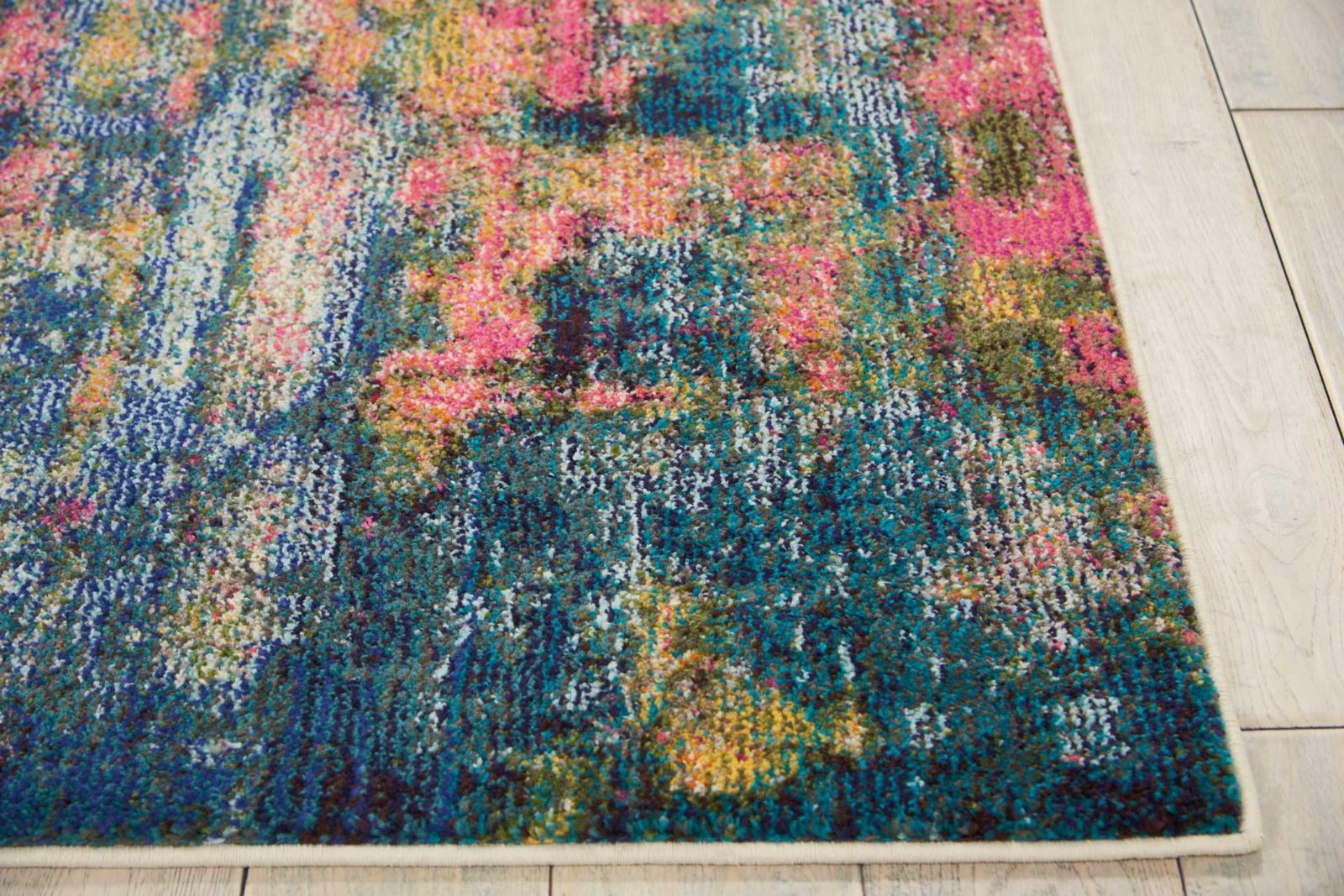 5′ X 7′ Blue And Yellow Abstract Area Rug