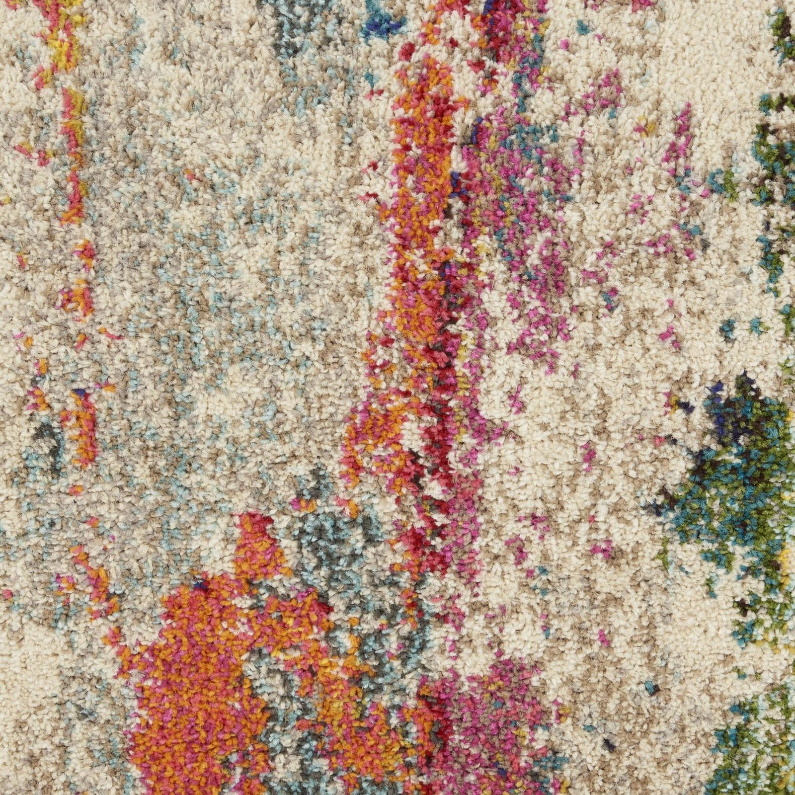2′ X 4′ Ivory Abstract Area Rug
