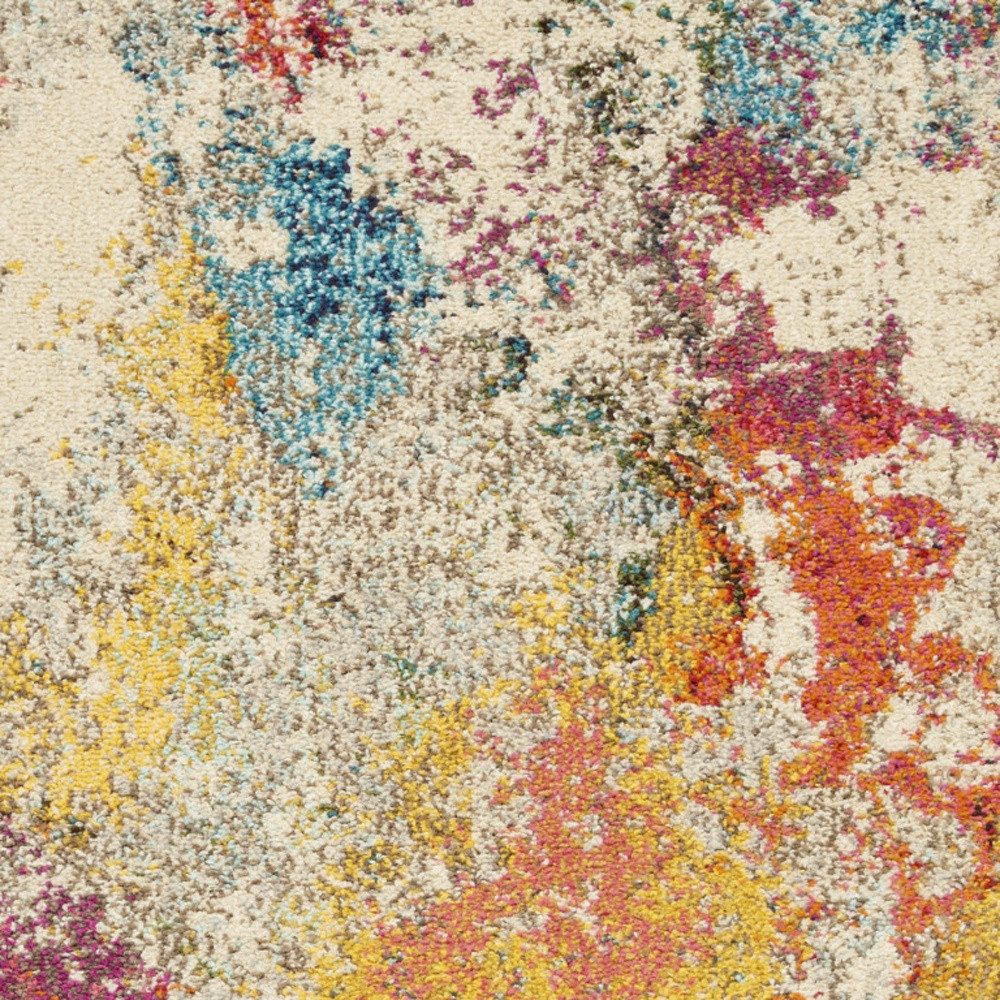 2′ X 4′ Ivory Abstract Area Rug