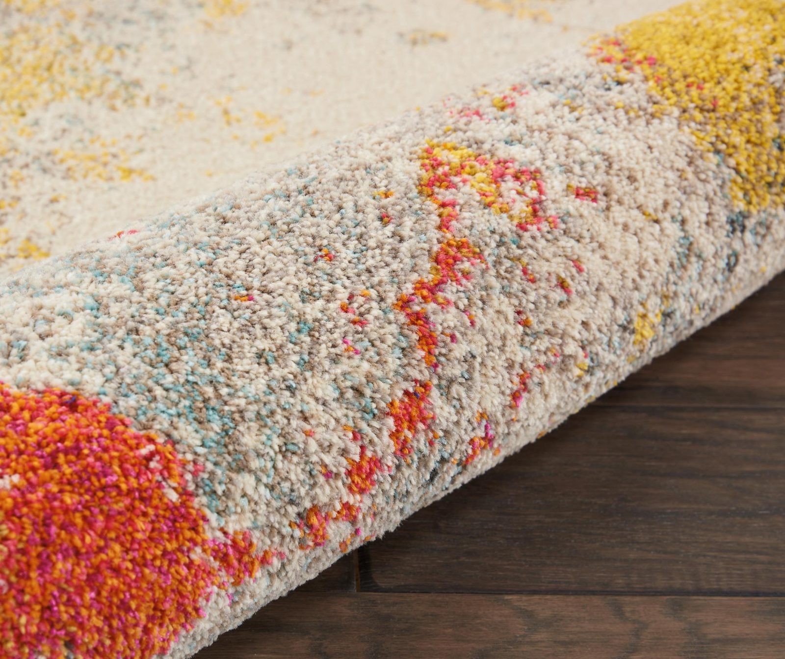 3′ X 5′ Ivory Abstract Non Skid Area Rug