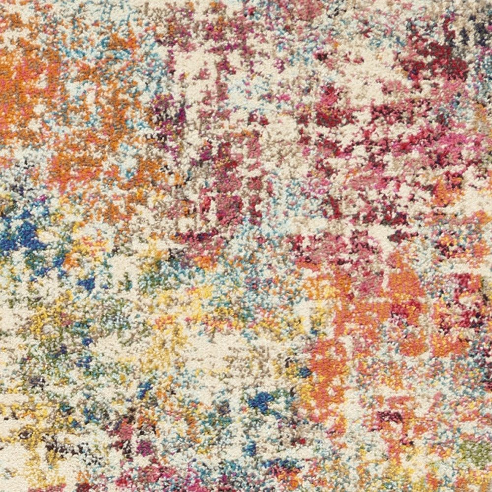 2′ X 6′ Pink Abstract Distressed Area Rug