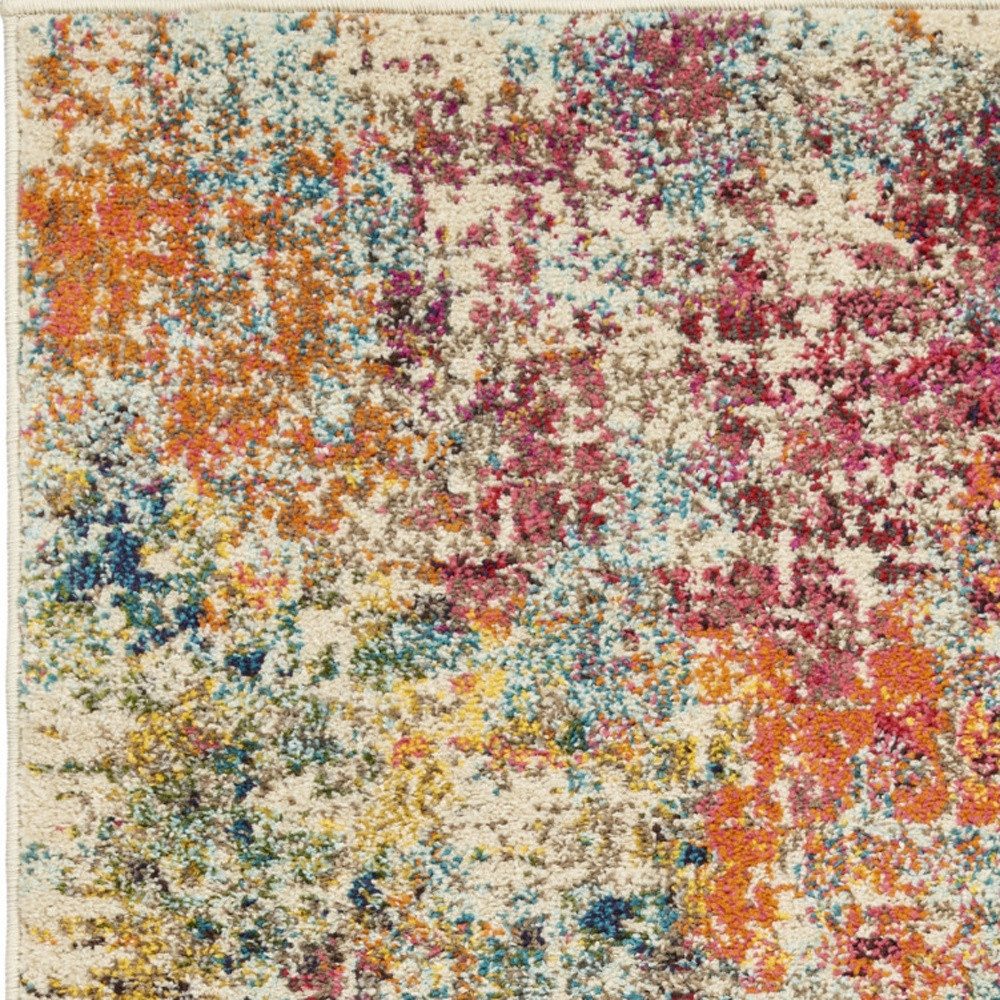 2′ X 4′ Pink Abstract Distressed Area Rug