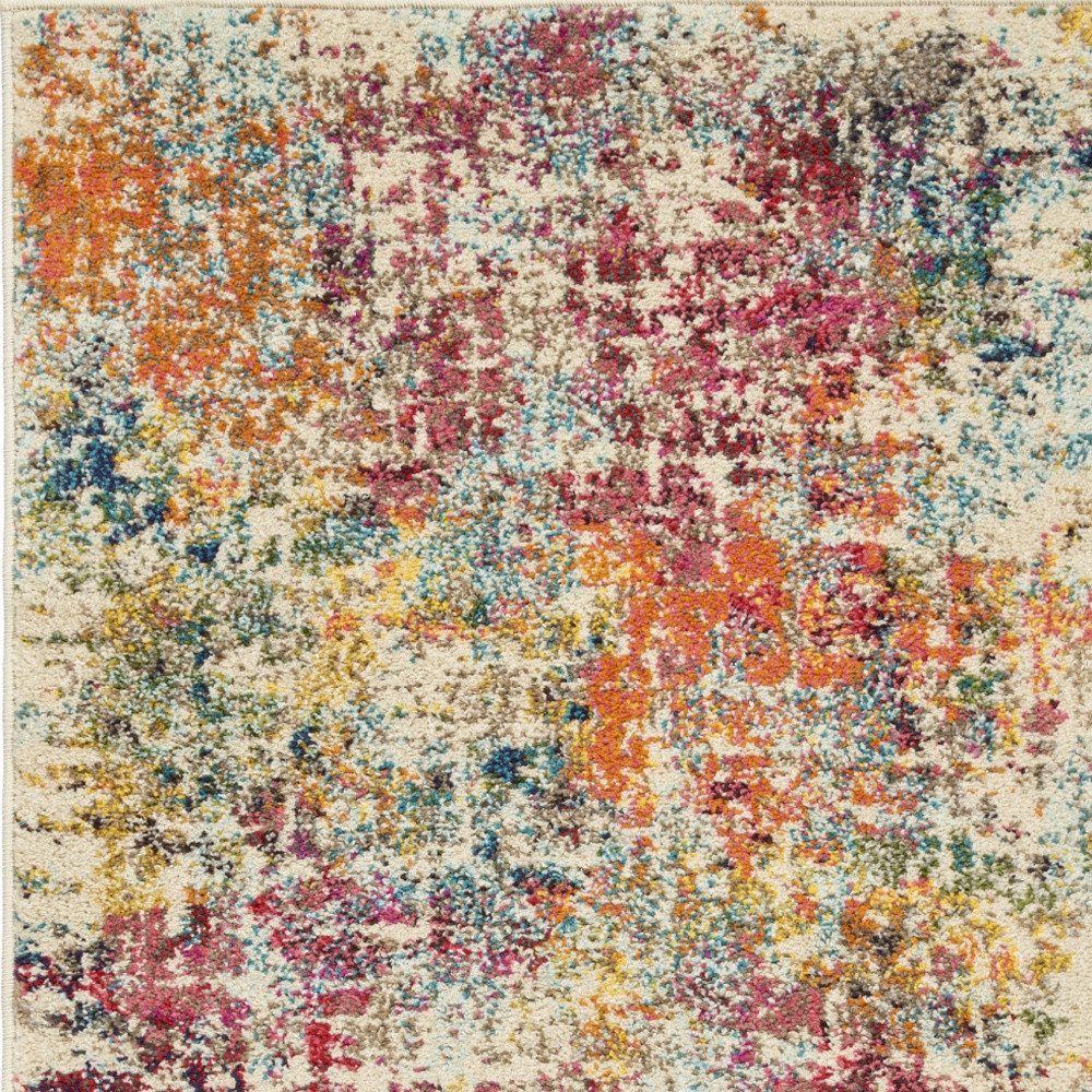2′ X 4′ Pink Abstract Distressed Area Rug