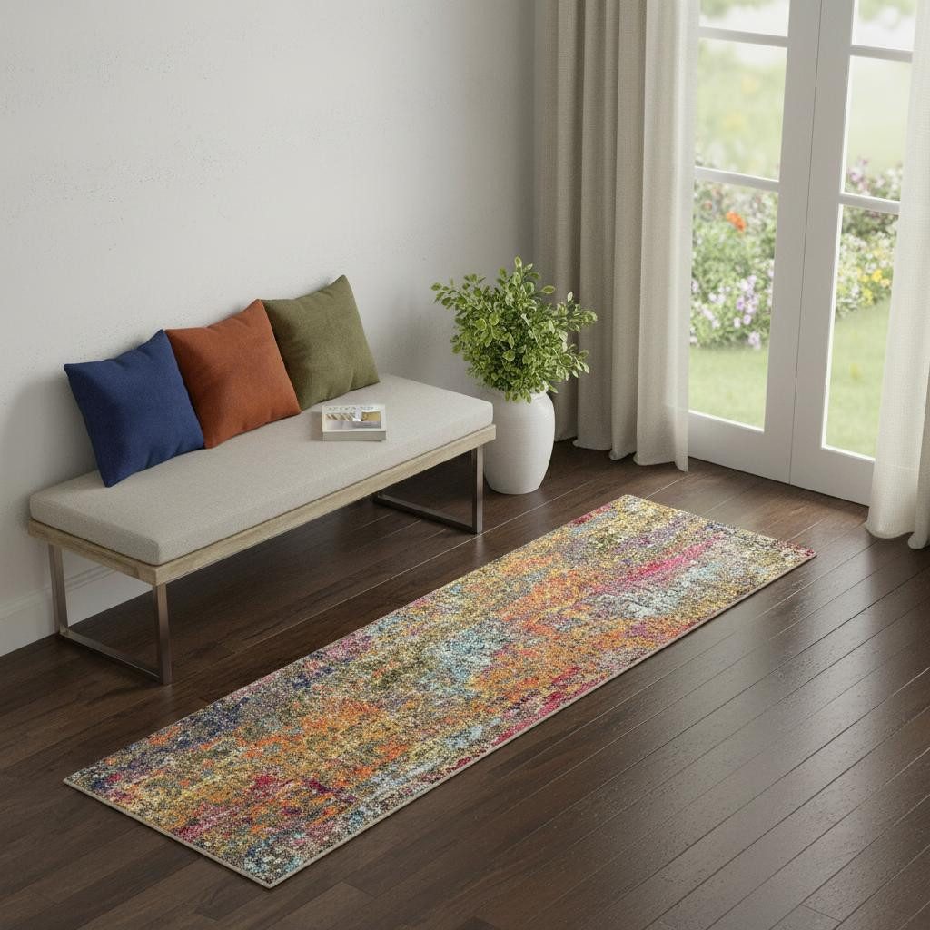 2′ X 6′ Sunset Abstract Area Rug