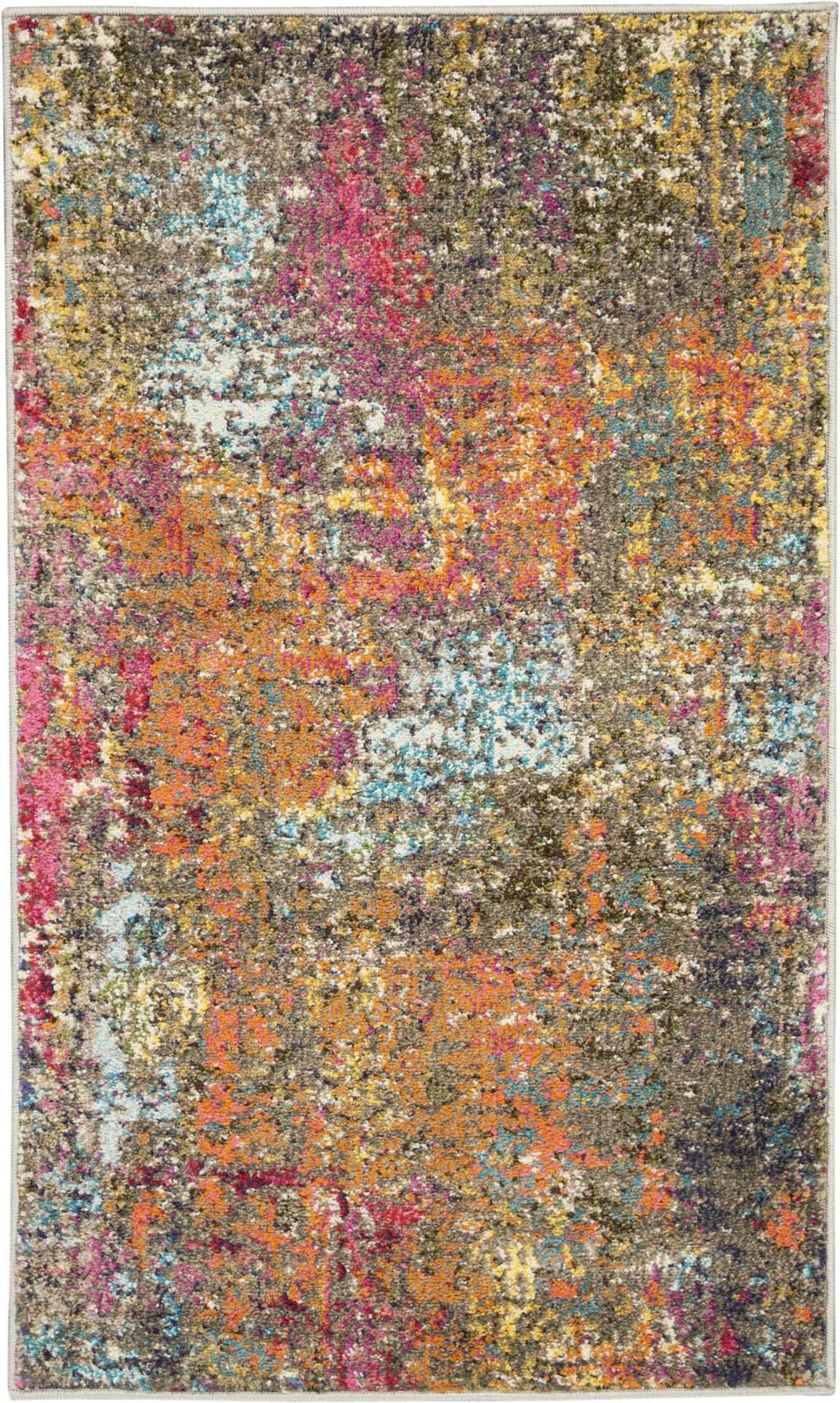 2′ X 4′ Sunset Abstract Power Loom Area Rug