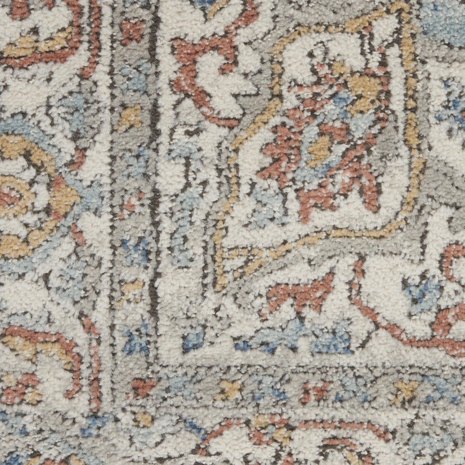 3′ X 5′ Ivory And Blue Oriental Area Rug