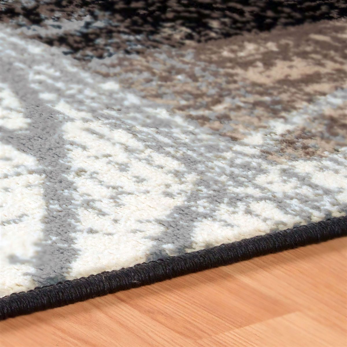 4′ X 6′ Beige Brown Gray Floral Distressed Area Rug