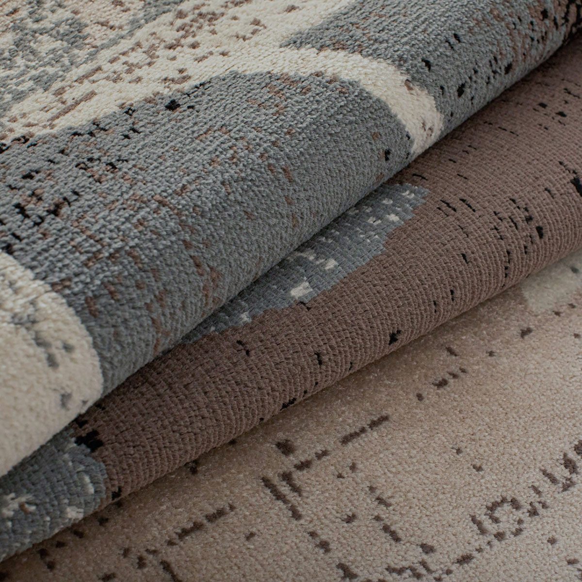 4′ X 6′ Beige Brown Gray Floral Distressed Area Rug