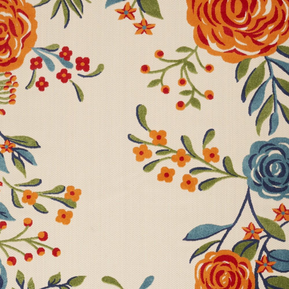 6′ X 9′ Multicolor Floral Area Rug II