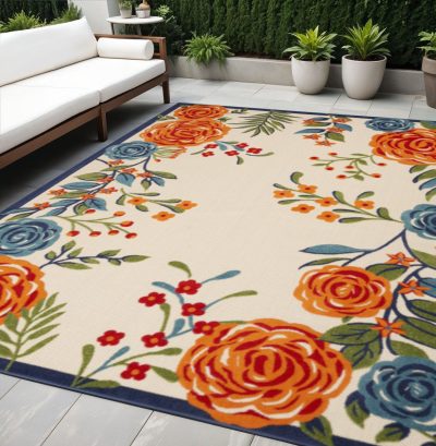 5′ X 8′ Multicolor Floral Area Rug II