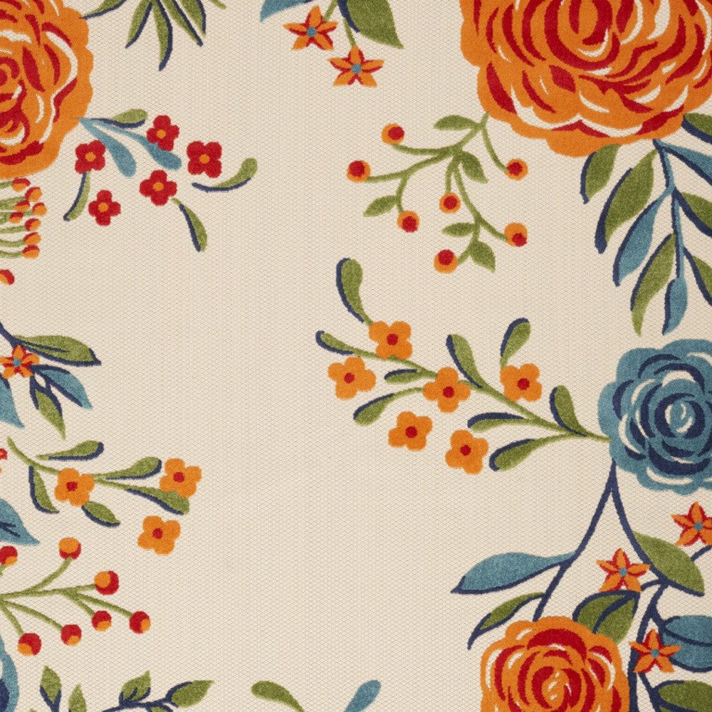 5′ X 8′ Multicolor Floral Area Rug II
