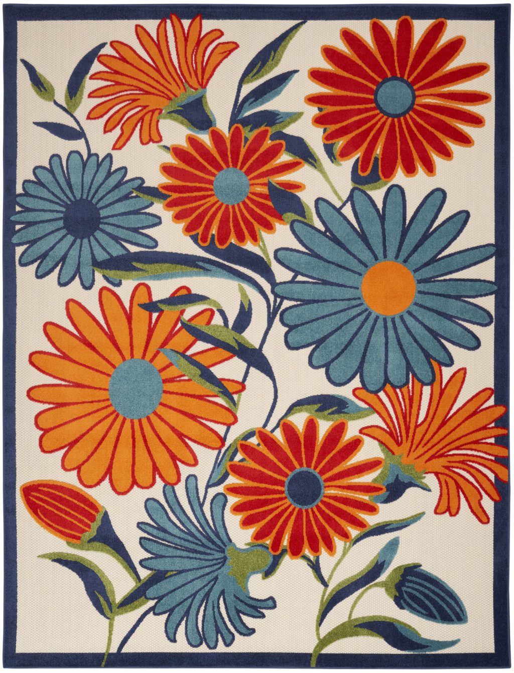 6′ X 9′ Multicolor Floral Area Rug
