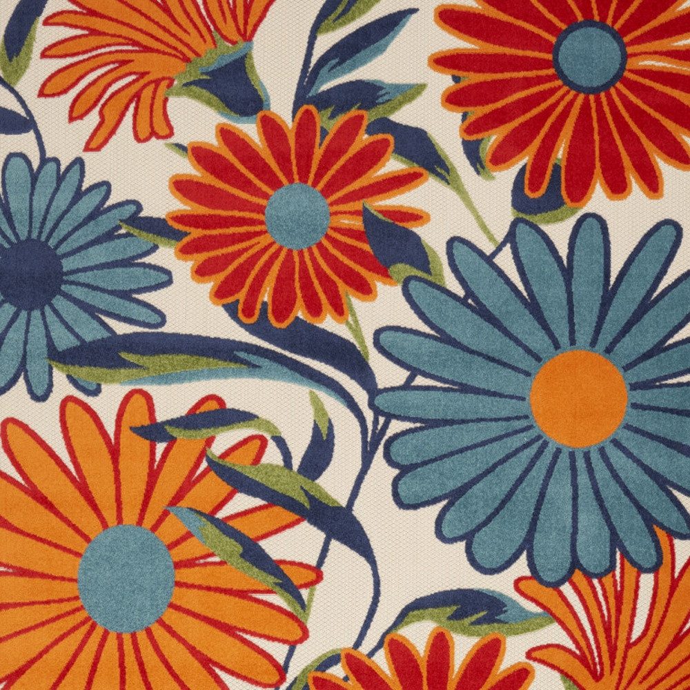 5′ X 8′ Multicolor Floral Area Rug