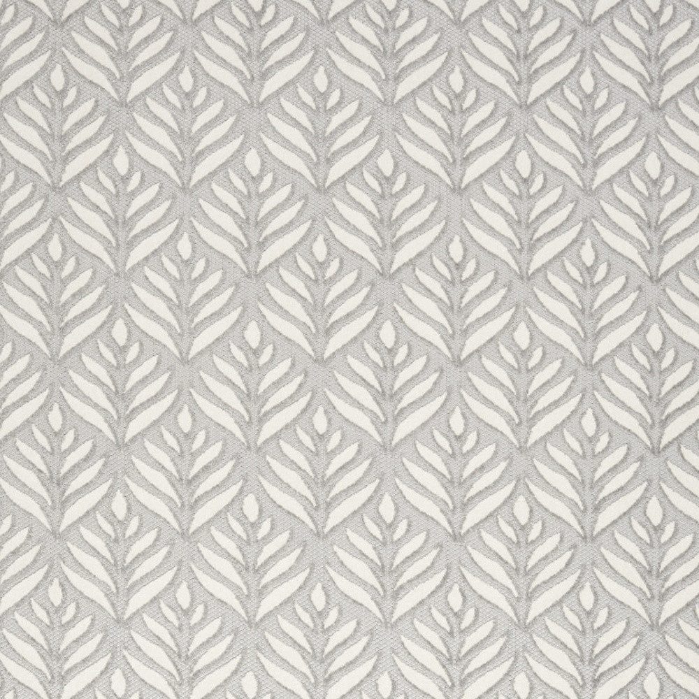 8′ X 11′ Gray Floral Indoor Outdoor Area Rug