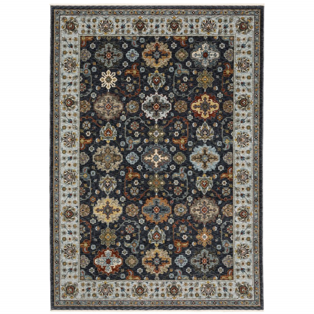 3′ X 5′ Oriental Area Rug With Fringe
