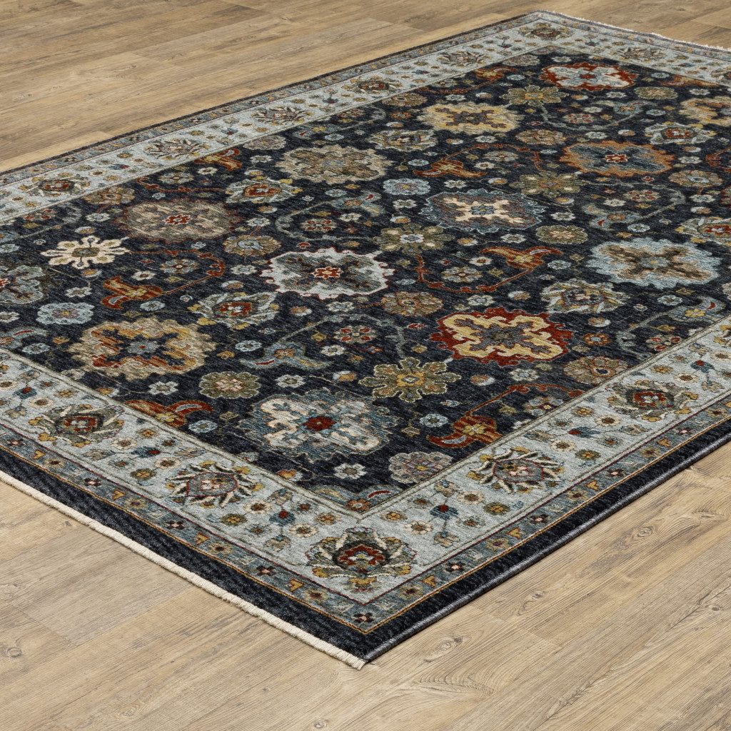 3′ X 5′ Oriental Area Rug With Fringe