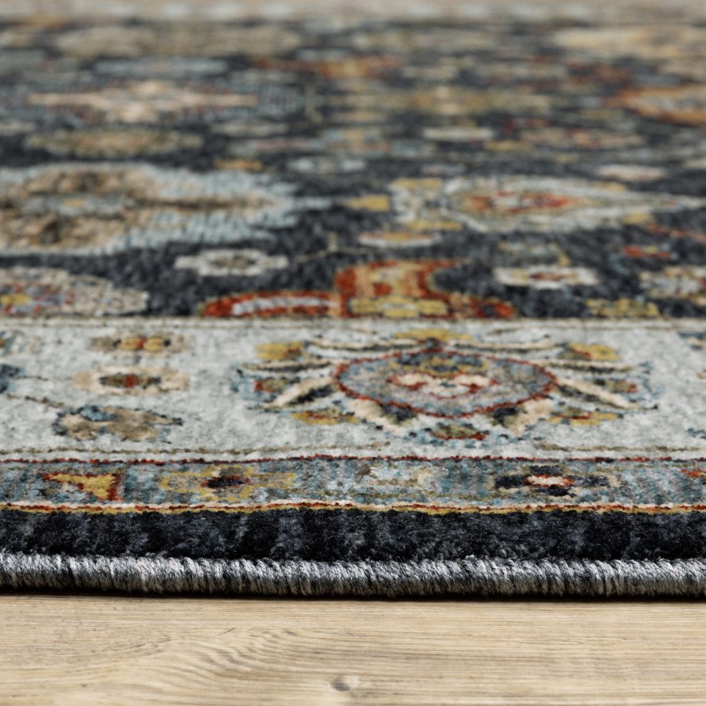 5′ X 8′ Oriental Area Rug With Fringe