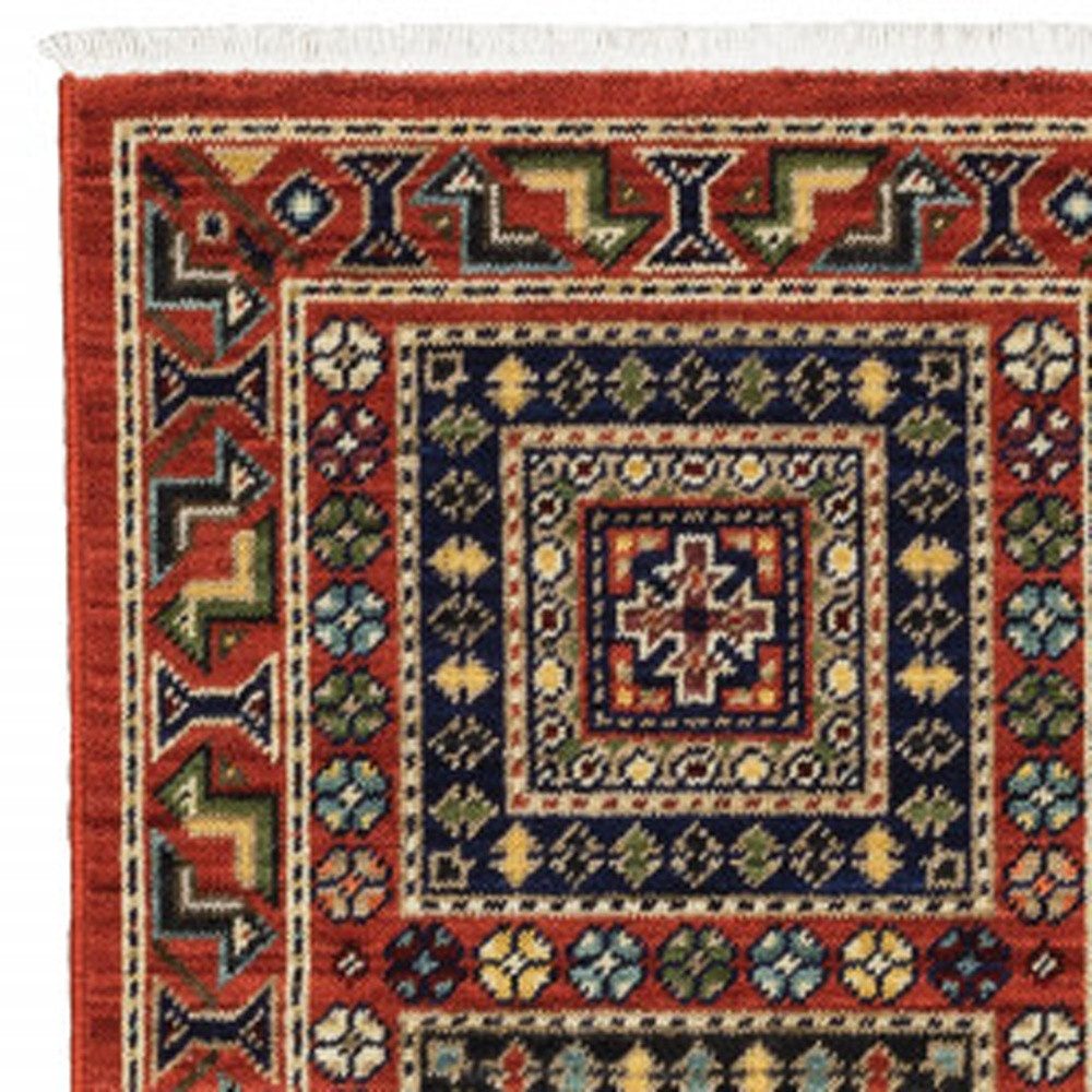 2′ X 6′ Oriental Runner Rug With Fringe