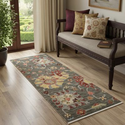 2′ X 6′ Oriental Runner Rug With Fringe II