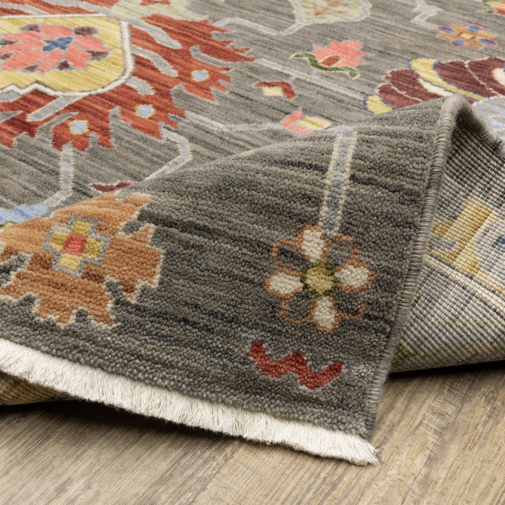 8′ X 11′ Oriental Power Loom Area Rug With Fringe