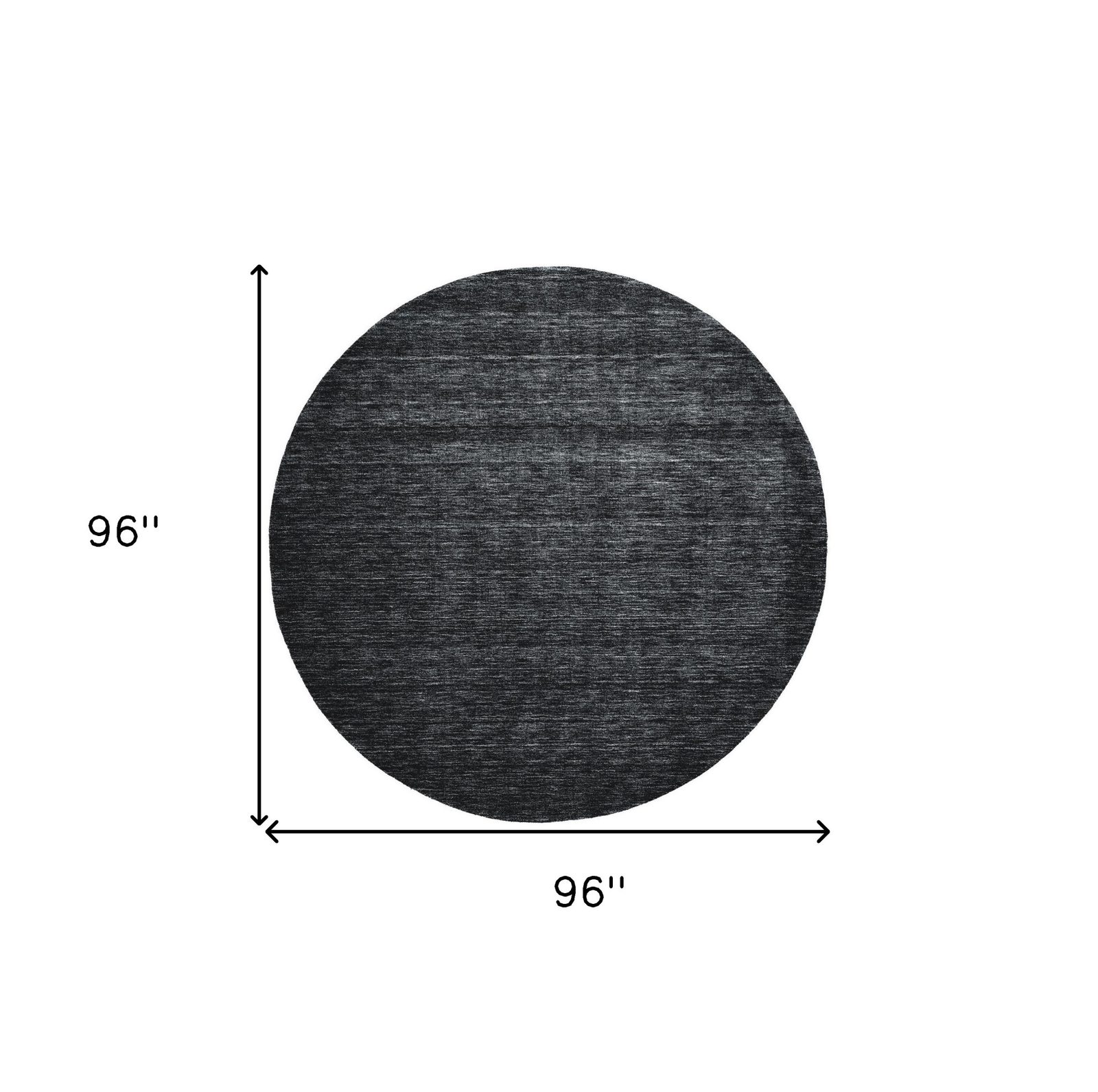 Black Wool Hand Woven Area Rug