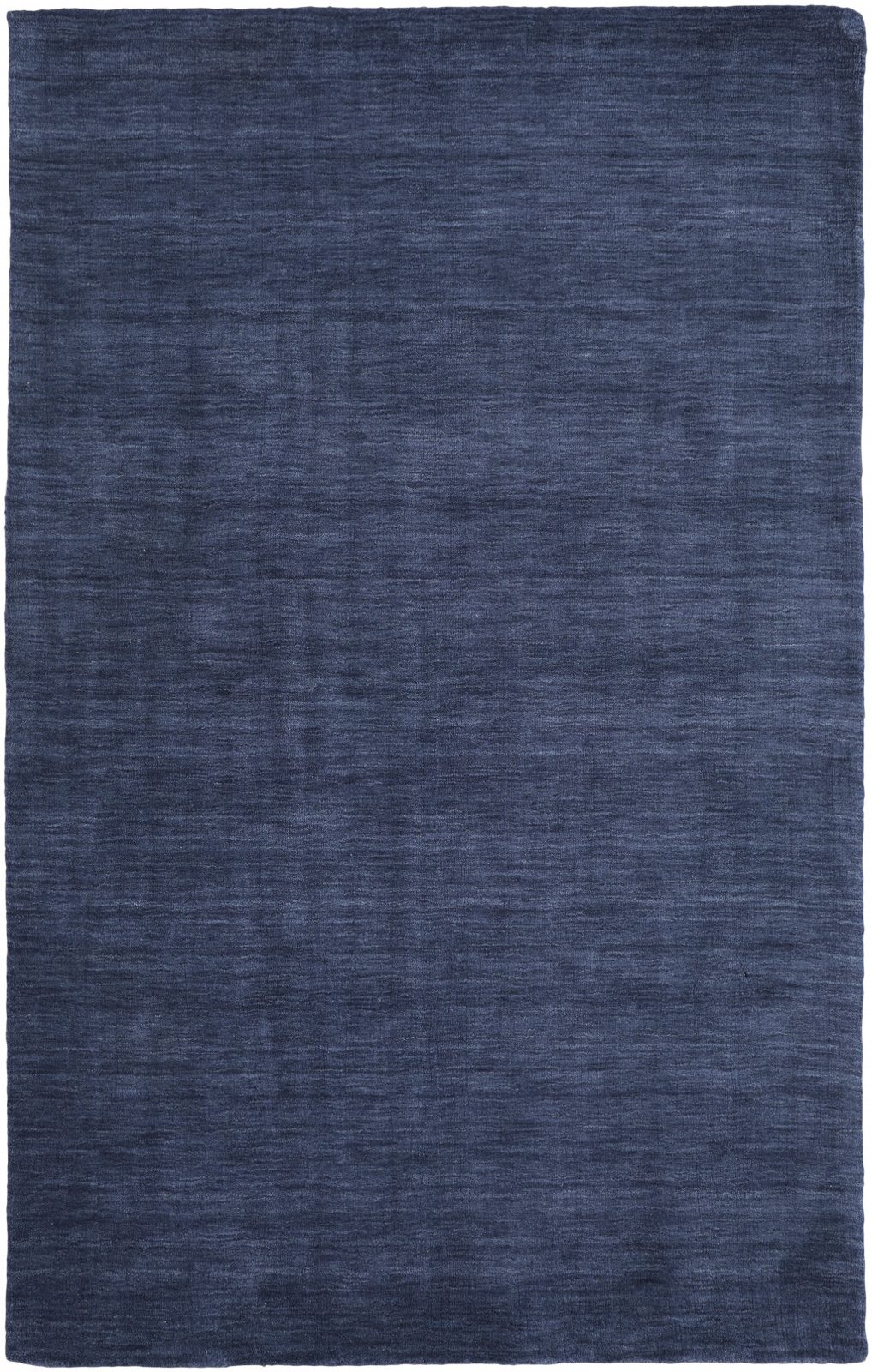 5′ X 8′ Blue Wool Hand Woven Area Rug