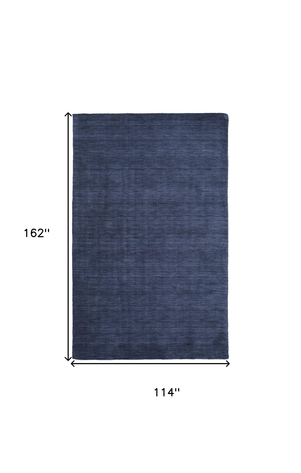 10′ X 13′ Blue Wool Hand Woven Area Rug