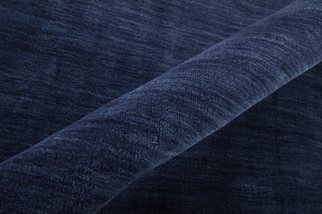 2′ X 3′ Blue Wool Hand Woven Area Rug