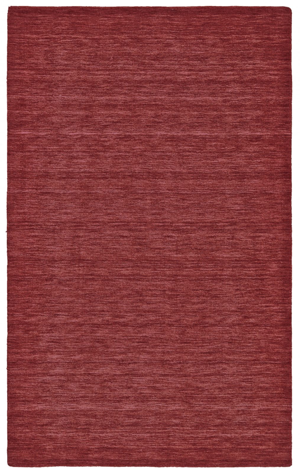Red Wool Hand Woven Area Rug