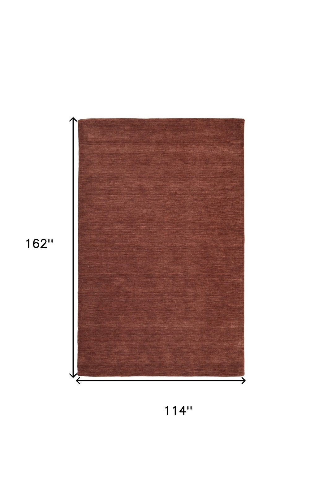 10′ X 13′ Orange and Red Wool Area Rug