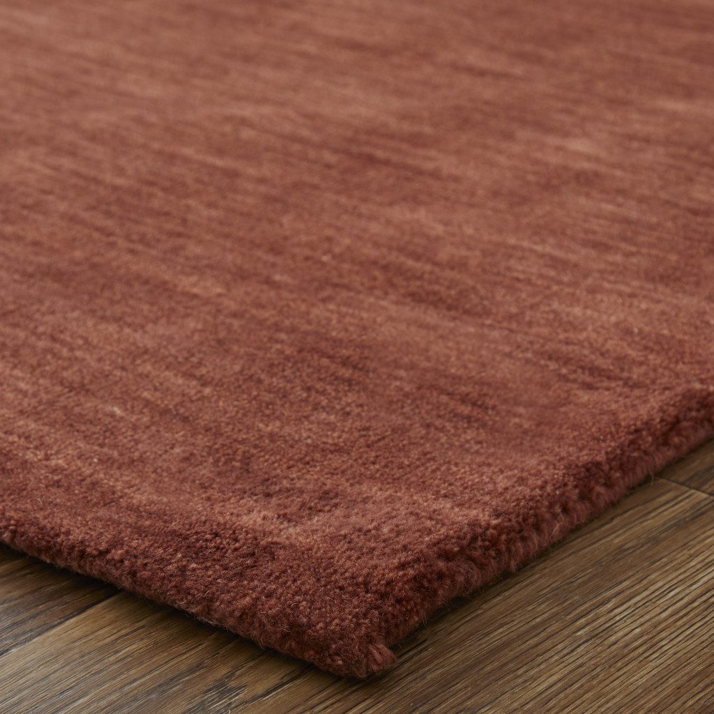 10′ X 13′ Orange and Red Wool Area Rug