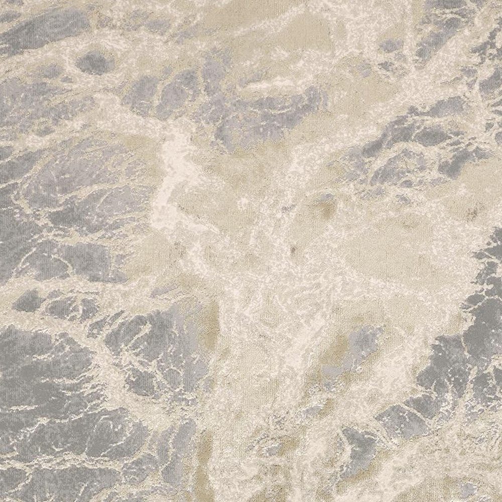 7′ X 10′ Ivory Tan And Gray Abstract Area Rug
