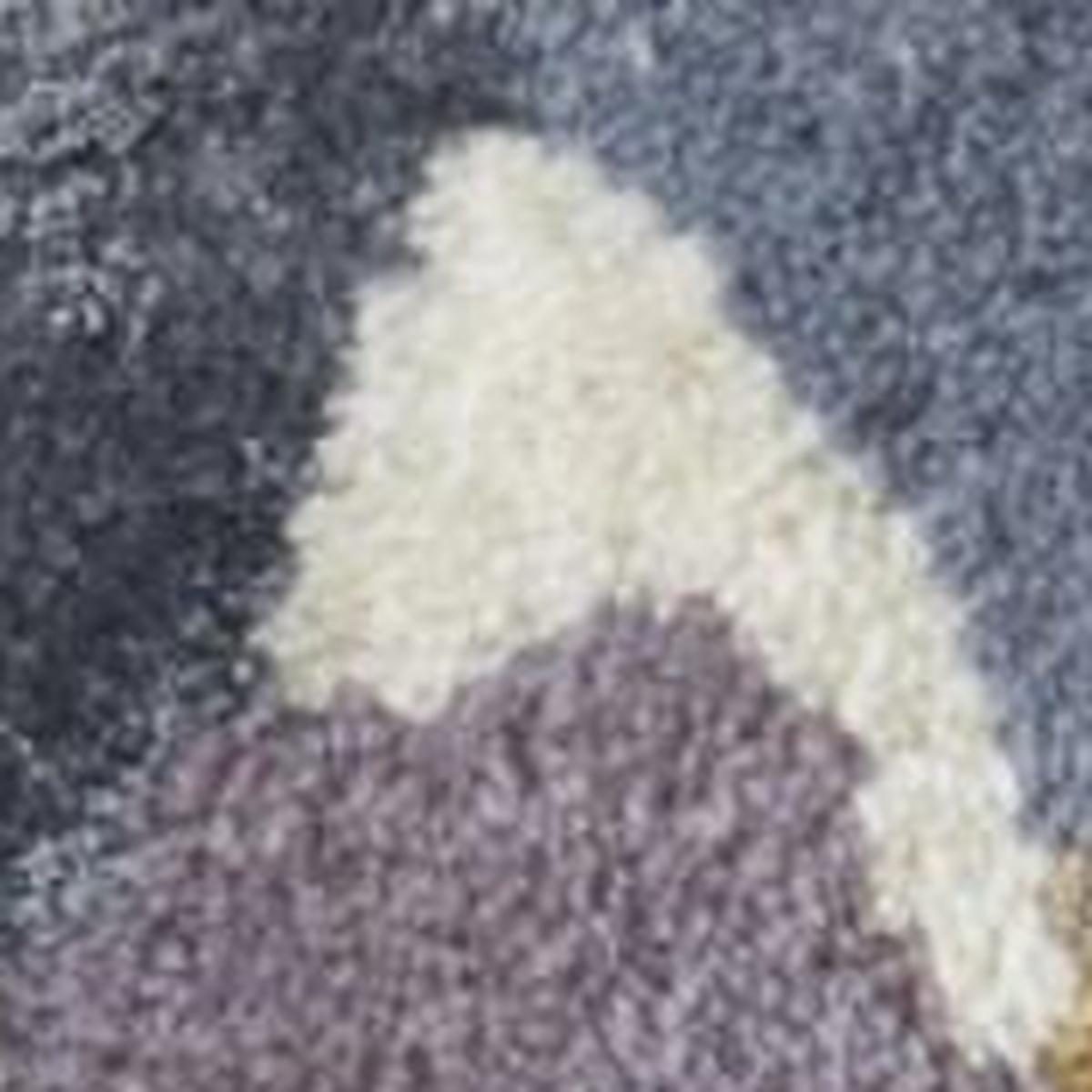 4′ X 6′ Blue Gray Pink Floral Wool Area Rug