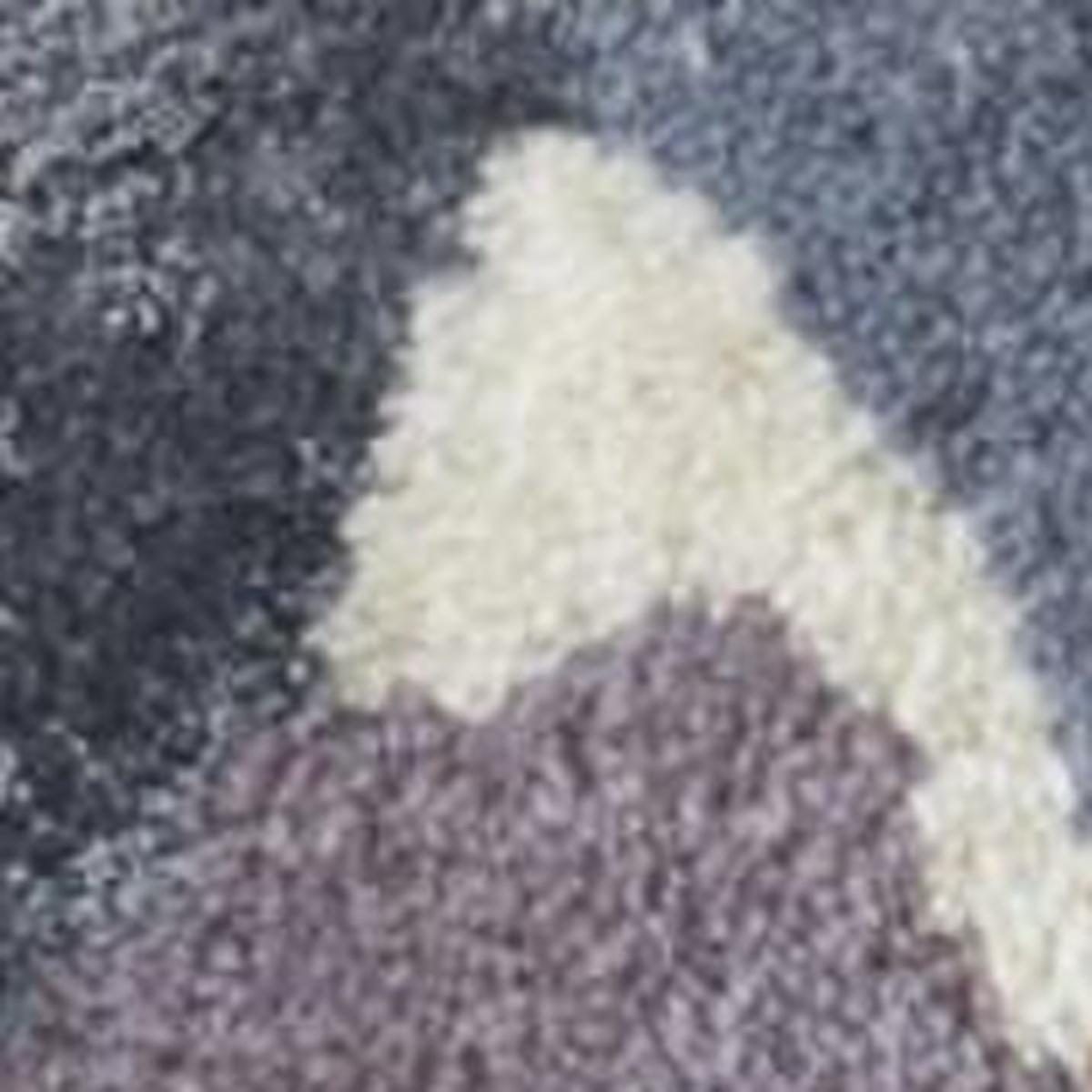 5′ X 8′ Blue Gray Pink Wool Floral Area Rug