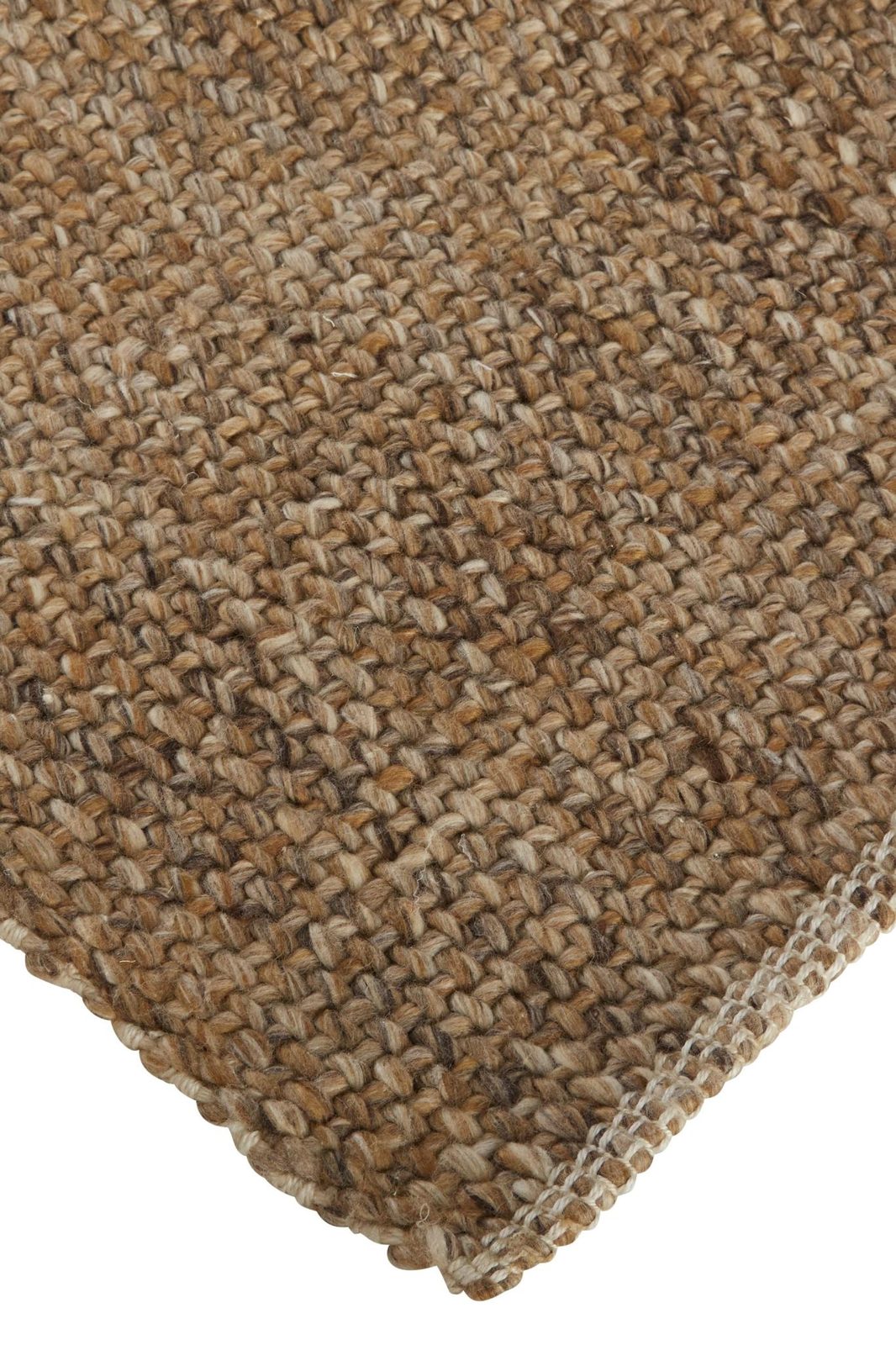 5′ X 8′ Brown Hand Woven Area Rug