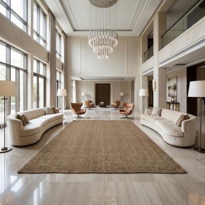 12′ X 15′ Brown Hand Woven Area Rug